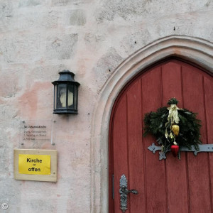 Johanniskirche Weihnachten Tür